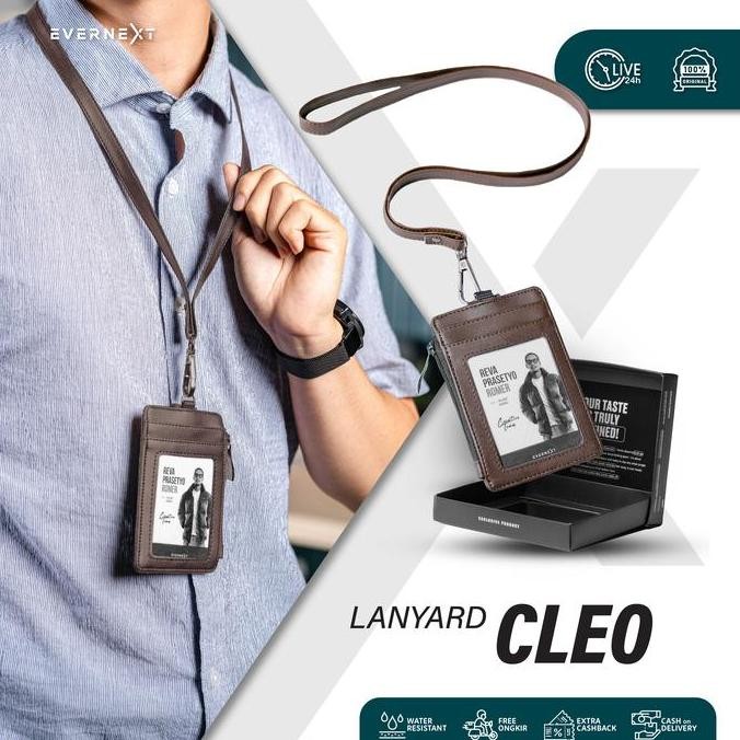 

Lanyard Kartu ID Card Holder Name Tag Kantor Tas Kalung Dompet Kartu Gantung Cleo