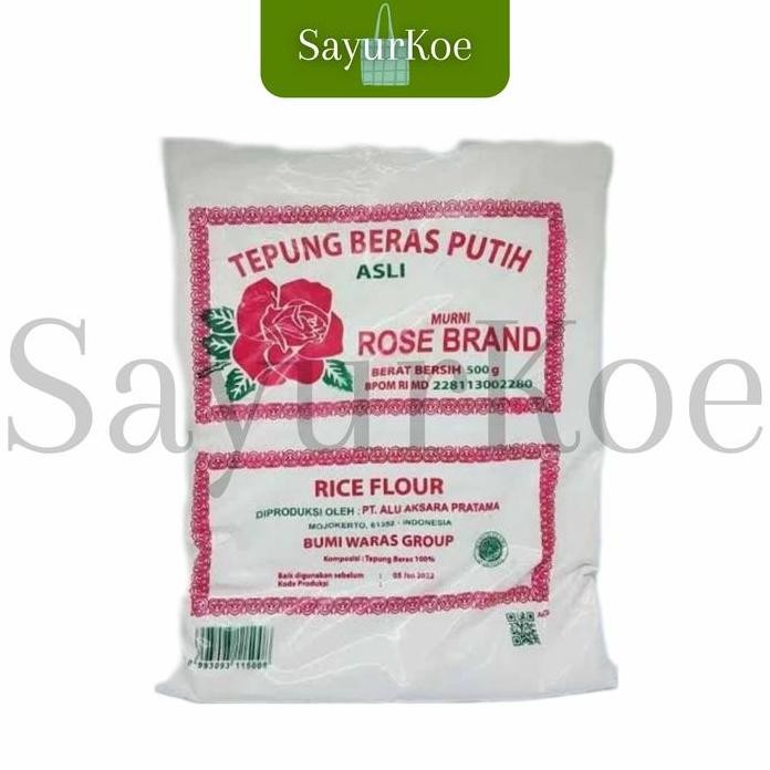 

Terlaris Tepung Beras Putih Rose Brand 500 Gram