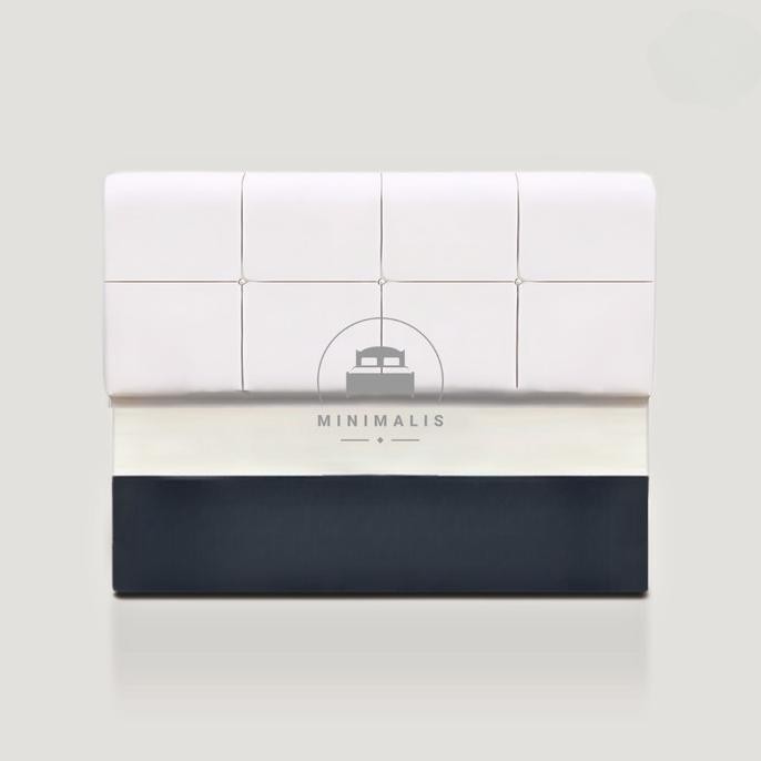 ready Dipan Minimalis Motif Persegi | Divan Dan Sandaran Headboard Minimalis Bahan Kayu | Ranjang Te