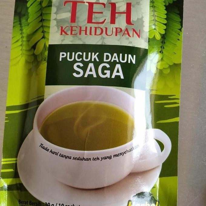 

ready stock Teh kehidupan pucuk daun saga 10 sachet