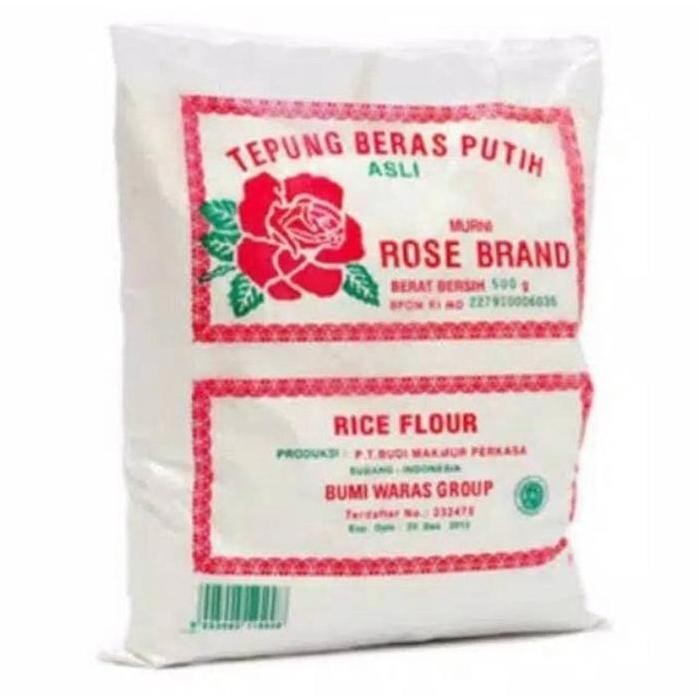 

Terlaris Tepung Beras Putih Rose Brand 500Gr