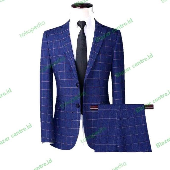 Setelan Jas Pria Kotak blazer model kotak Jas Pria kotak Kotak setelan murah