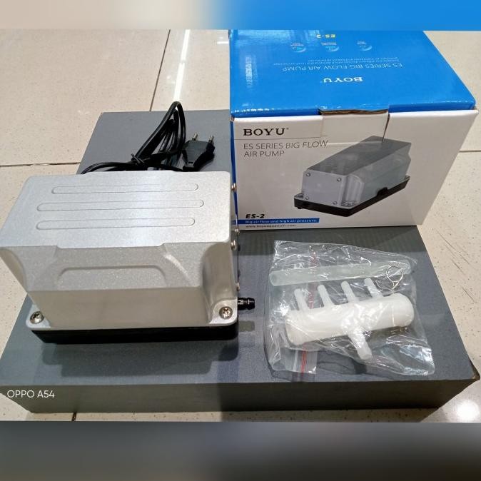 Boyu ES 2 pompa udara aerator kolam & aquarium