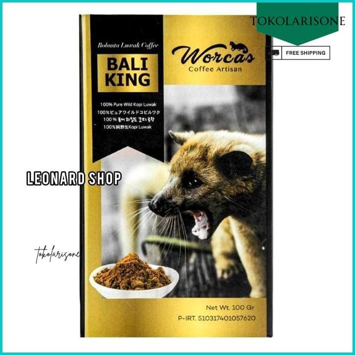 

KOPI LUWAK LIAR WORCAS BALI KING CLASSIC BOX BIJI / BUBUK BEAN GROUND