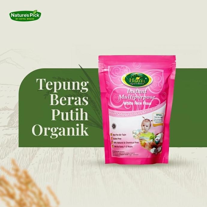 

Terlaris Tepung Beras Putih Instan Serba Guna Organik 120G