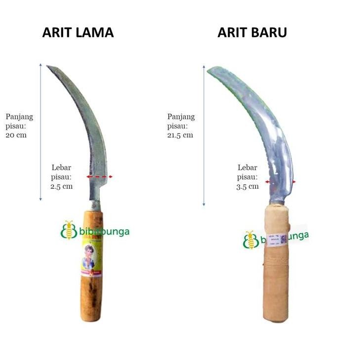 

Terlaris Arit Besi Gagang Kayu Alat Potong Rumput Liar Babat Padi Sawah Kebun
