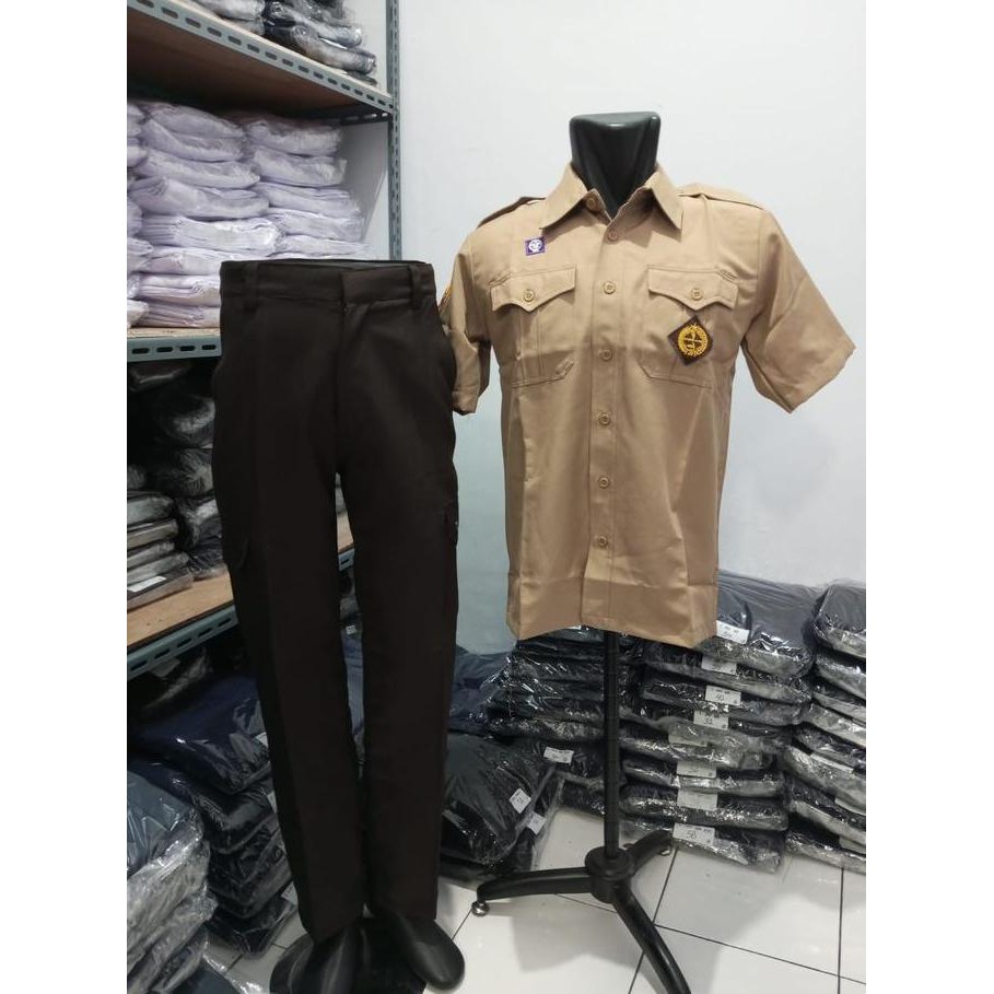 Seragam Pramuka - Celana Pramuka Pdh Bahan Rapilo Penegak Pembina Pria - Rafly Jaya New Stok