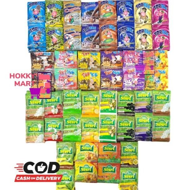 

(HOKKY) Top Ice Teh Sisri Renceng Isi 10 All Varian Rasa Bukan Pop Ice Coklat Strawberry Vanila Blueberry Permen karet Vanila Blue Melati Mangga Gula Tebu Cincau