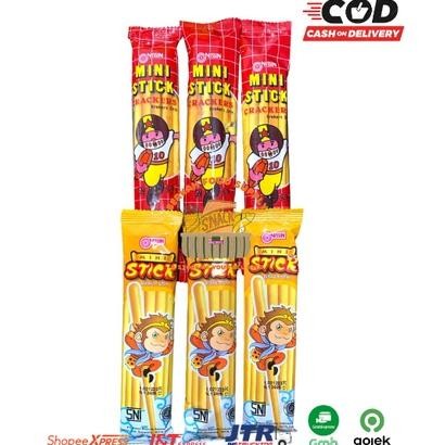 

( BERKAH ) Nissin MINI STICK 25gr Biskuit Stik Snack Cemilan Anak Enak Murah Meriah Grosir