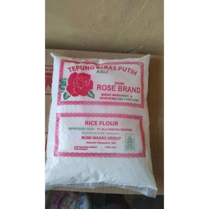 

Terlaris Tepung Beras Putih Rose Brand 500Gram