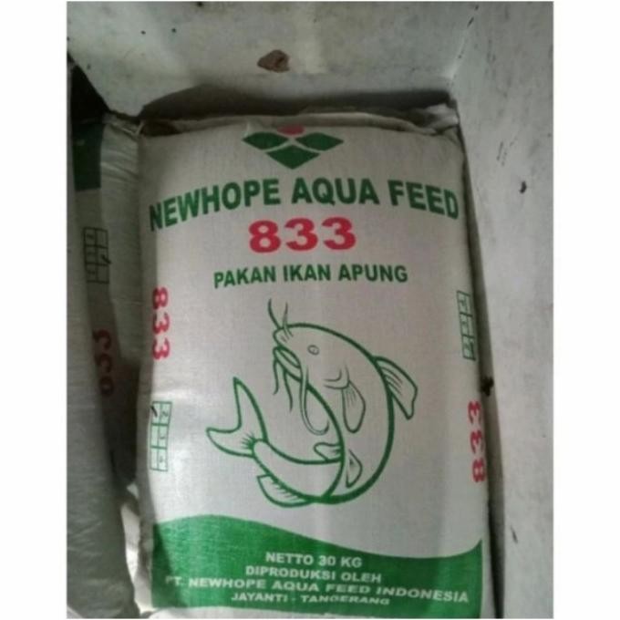Terlaris New Pakan Pelet Ikan 833-2 Lele,Nila,Bawal Jenis Apung 1 Karung 30 Kg