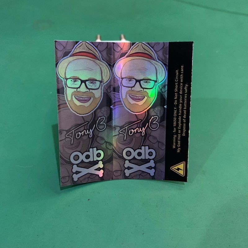 

Get2pcs Stiker Wrap Baterai 18650 Odb New Hologram V2 Pelindung Dan Pelapis 22 Garskin Casing Motif Bisa Custom Bayar Ditempat