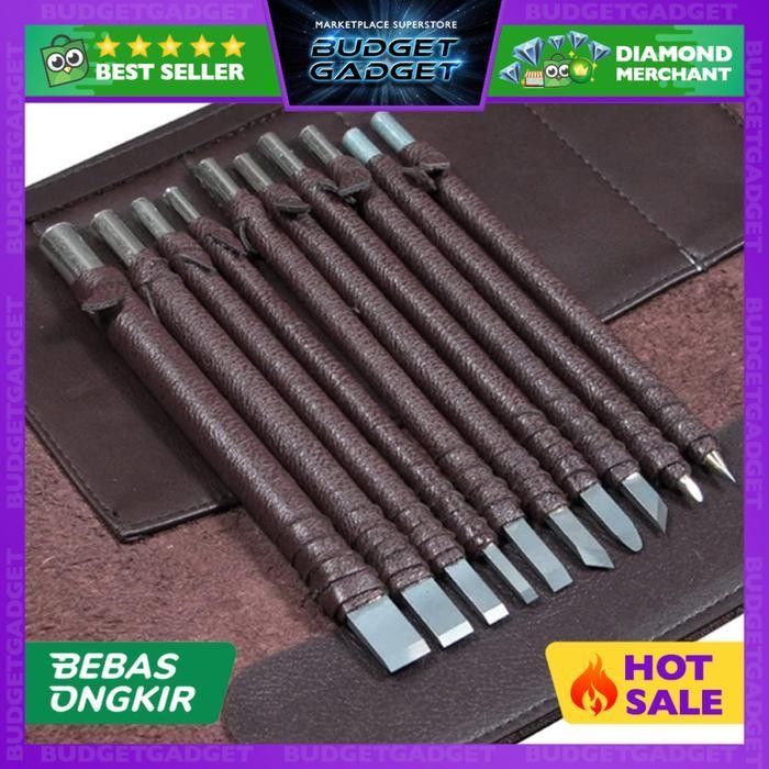 

Set Pisau Ukir Seni Pahat 10 Pcs Carving Tool Premium Tungsten Steel - K10