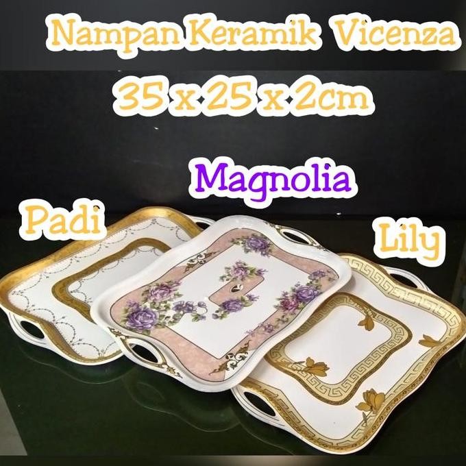 

Terlaris Vicenza Nampan Keramik Motif Padi Lily Magnolia