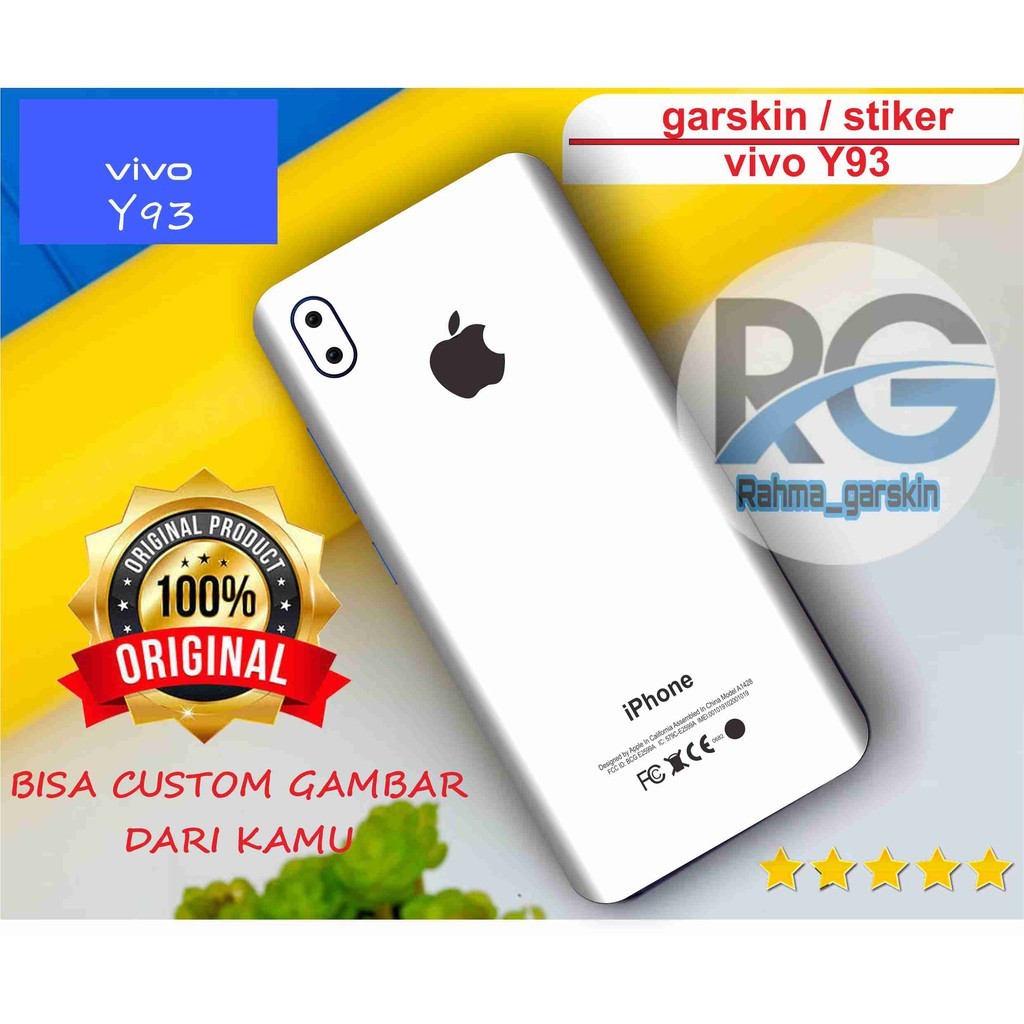 

Get2pcs Vivo Y93 Garskin Casing Motif Dan Bisa Custom Bayar Ditempat