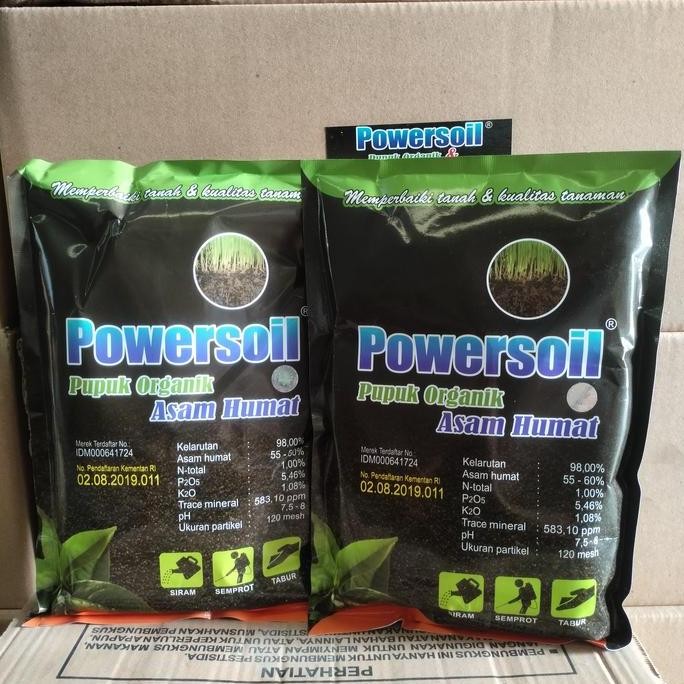 

Terlaris Powersoil Pupuk Organik Asam Humat 1 Kg Pembenah Dan Penyubur Tanah
