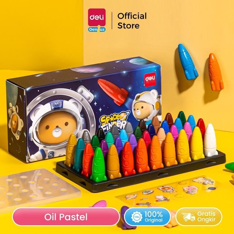 

NEW PRODUCT DELI OIL PASTEL / CRAYON / KRAYON ANAK BENTUK ROCKET SPACE FINDER TIDAK MUDAH PATAH TIDAK MENGOTORI TANGAN FREE STICKER 72109-X SIENNAOUTLET487