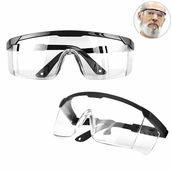 Kacamata Safety / Kacamata Pelindung Debu / Kacamata Pelindung Transparan / 1Pcs