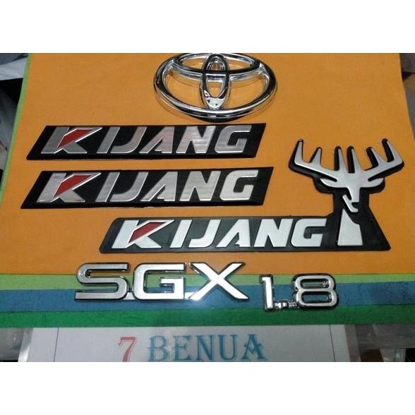 New LOGO ATAU EMBLEM TOYOTA KIJANG GRAND EXTRA SGX 1.8 TAHUN 1996 DEPAN