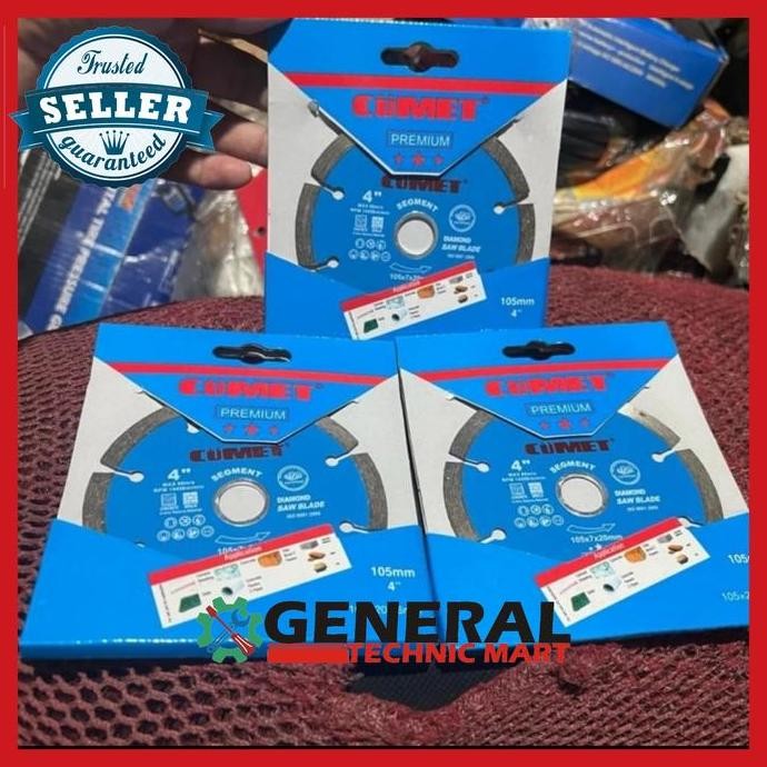 Diamond Wheel Cumet Mata Potong Granit & Keramik  Blue  Dry Cutting 4" RESTOCK