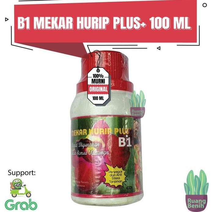

Terlaris Pupuk Cair Tanaman Hias Vitamin B1 Mekar Hurip Plus Organik Anti Stres