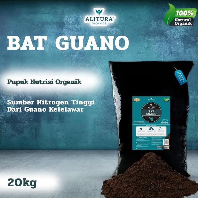 

Terlaris Alitura Organics Pupuk Organik Bat Guano 20Kg
