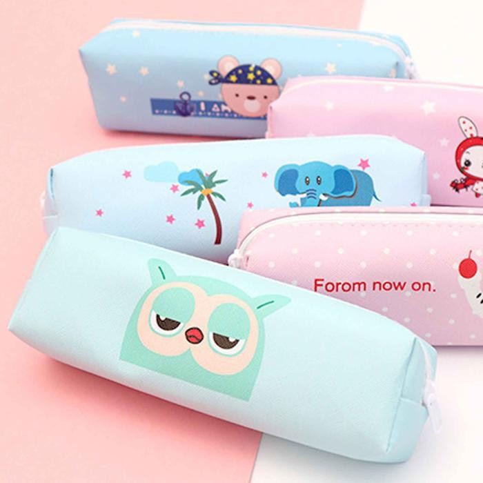 

Tempat Pensil Kanvas / Tempat Alat Tulis / Kotak Pensil Resleting Sekolah Stationery