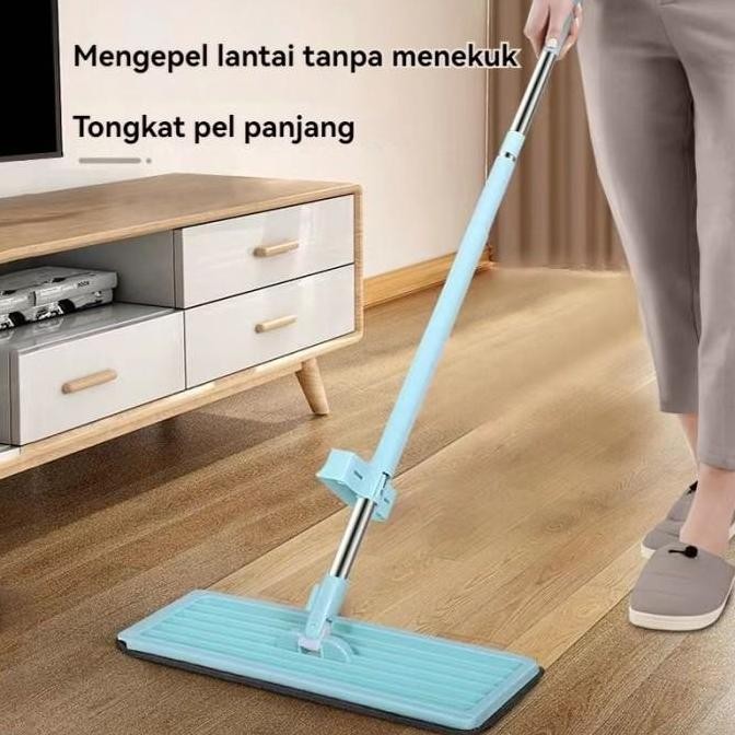 Alat Pel Pembersih Lantai Tarik Peras Alat Pel Lantai Ultra Mop Pel Lantai Tarik Handle Free