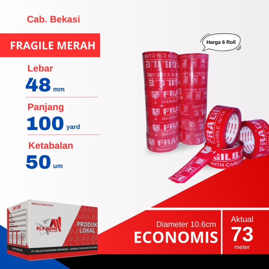 

NEW PRODUCT FLYHOME 6ROLL LAKBAN FRAGILE MERAH 48X100Y 2INCI UK BESAR ECO 100 YARD SIENNAOUTLET487