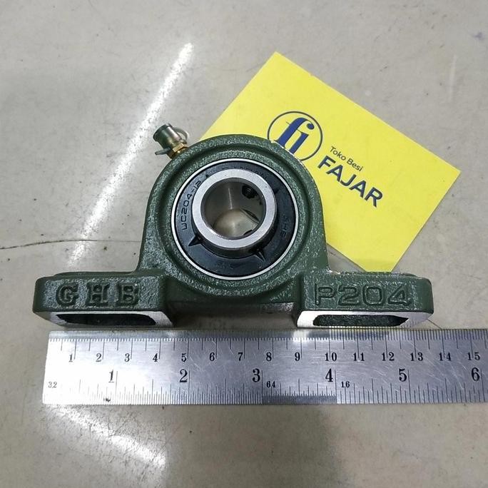 monggo] Lahar duduk pillow block Bearing duduk UCP 204 - 12 As 3/4 19 mili