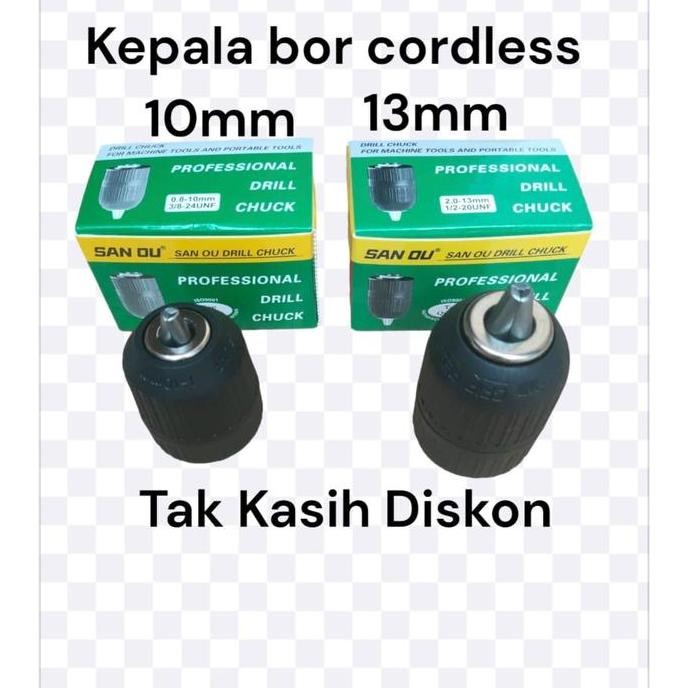 KEPALA BOR CAS 10MM | KEPALA BOR CORDLESS 10MM BARU
