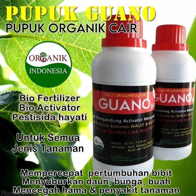 

Terlaris Pupuk Cair Organik Guano Poc Bioaktivator Nutrisi Bibit Tanaman Hias