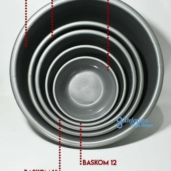 Buruan beli] Baskom Abu Kecil Beeplast No. 12 Besek Mixing Aduk Adonan Cuci Sayur