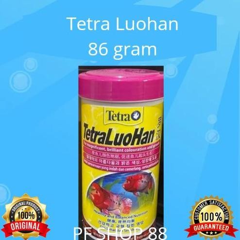 Terlaris Tetra Luohan 86 Gram Pelet Pakan Ikan Hias Louhan