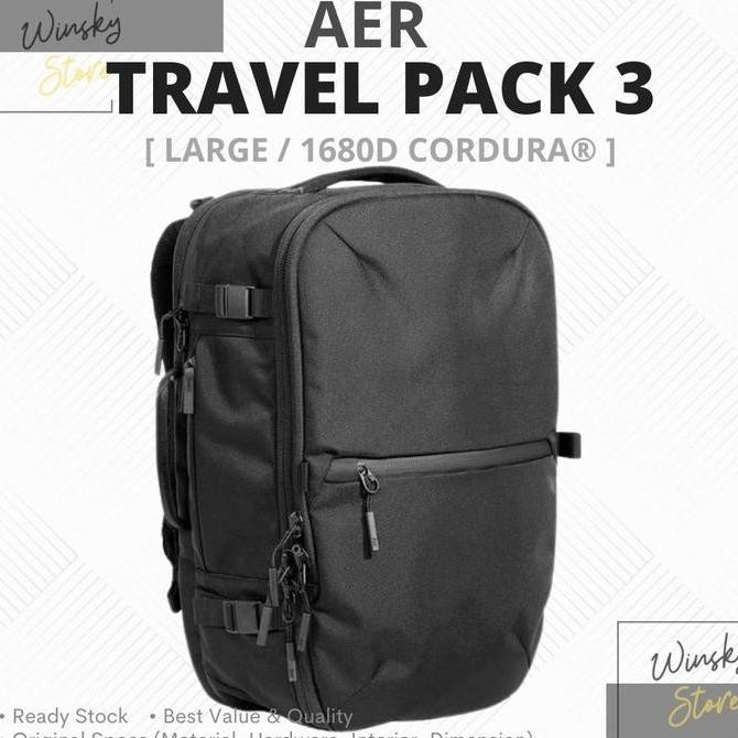 TERMURAH - AER Travel Pack 3 Cordura 1680D Large - Backpack Bag/Tas EDC