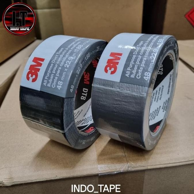 

Duct Tape 3 M DT8 Lakban Kain Silver & Hitam Uk 48mm x 25yard All Purpose Duct Tape