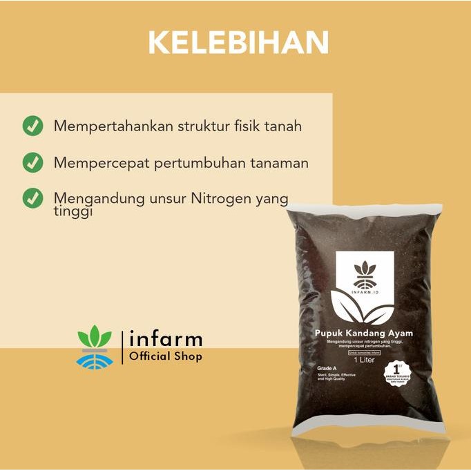 Baru Pupuk Kandang Ayam 1L Tidak Panas Tidak Berbau Siap Pakai