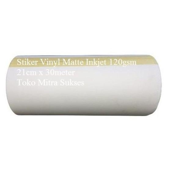 

TERBARU - Stiker Vinyl Matte Inkjet A4 Roll - 21cm x 30m