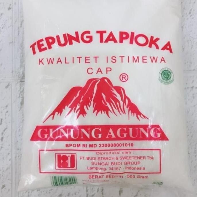 

Terlaris Tepung Tapioka Gunung Agung 500Gram/Tepung Kanji