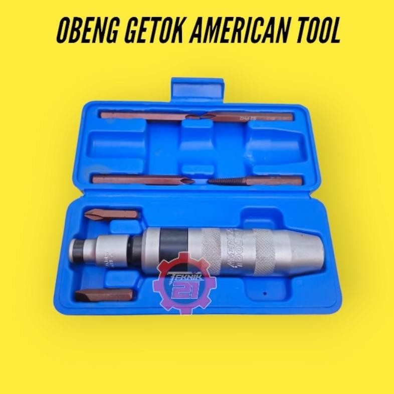 OBENG GETOK AMERICAN TOOL ISI 8 PCS OBENG GEDOR AMERICAN TOOL