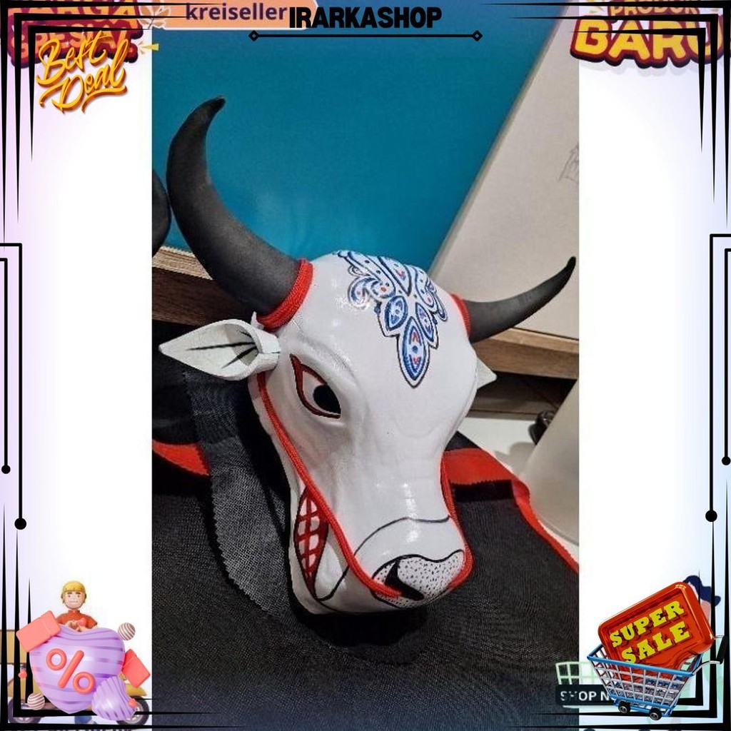 Siap Kirim Mainan Bantengan Mberot Putih /Mainan Anak Anak Bantengan Bantengan Mberot Krs