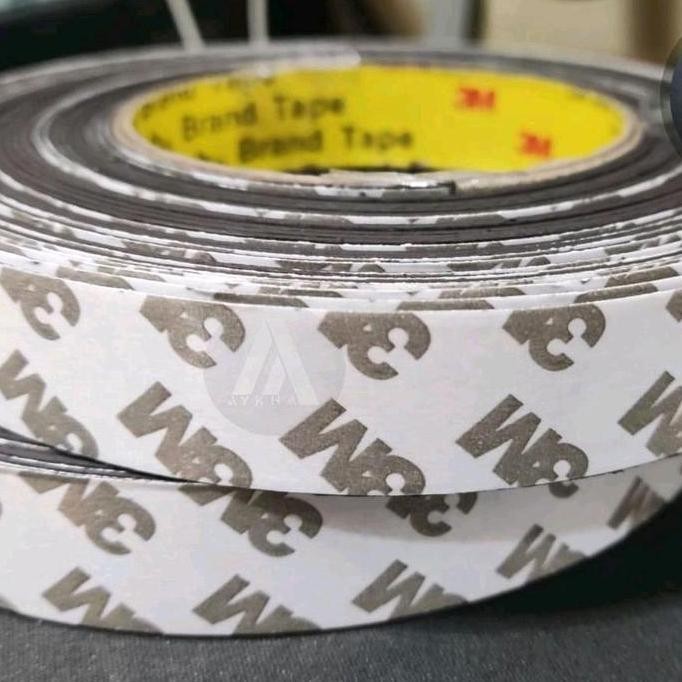 

MAGNET Strip Karet Lem Double Tape 3M Tissue Roll Gulungan 10 Meter x 2 cm Tebal 1mm