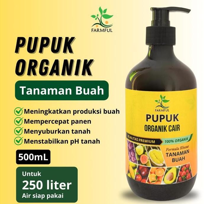 

Terlaris Farmful Pupuk Organik Cair Tanaman Buah 500 Ml Poc Cepat Berbuah