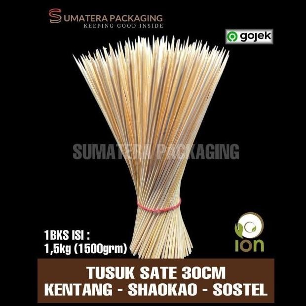 Tusuk Sate 30cm Sostel /Shao kao /Kentang / Grosir/ MEDAN