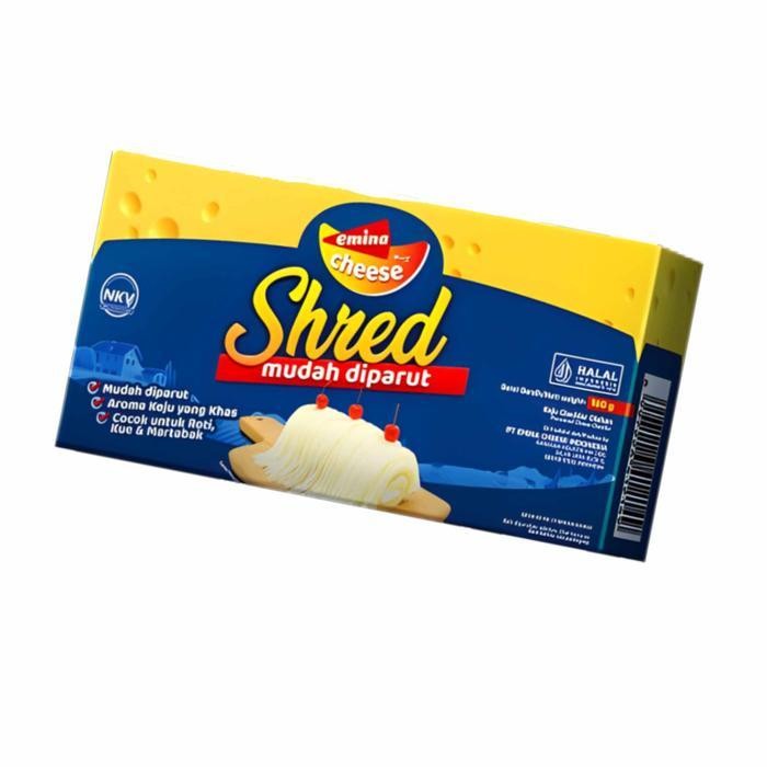 

Emina Shred Cheese / Keju Cheddar Olahan / Keju Mudah Diparut / 160G