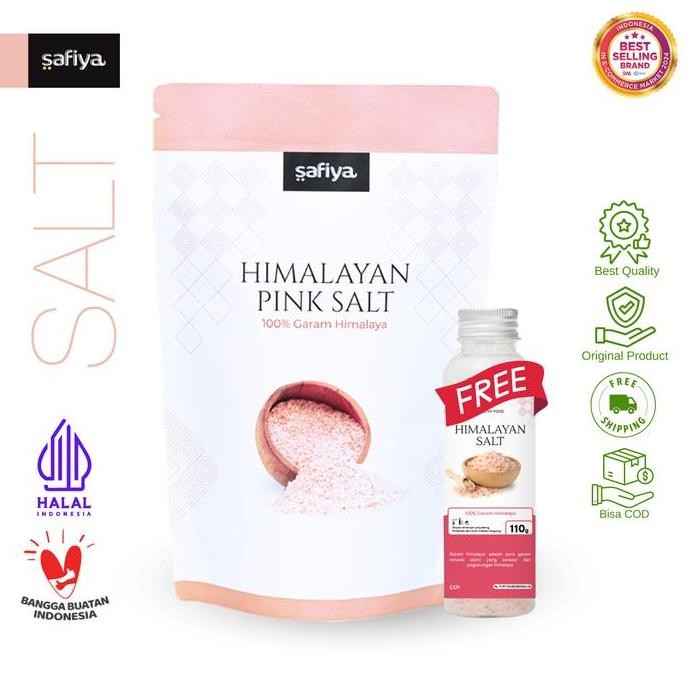 

Safiya Garam Himalaya 1 Kg Himalayan Pink Salt Original Natural