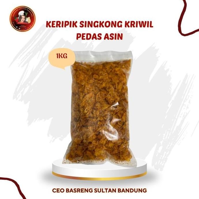 

KERIPIK SINGKONG KRIWIL SULTAN BANDUNG PEDAS ASIN - 1KG