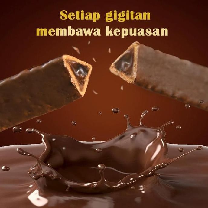 

COD/VAN WHEAT ISI COKLAT beli25+gratis3pcs/Batang cokelat panjang dengan sudut cokelat/berisi isian/kue kering berbentuk segitiga/makanan ringan/lapisan cokelat/cokelat/batang cokelat/makanan ringan untuk bersantai. Chocolate Food delfi almond coklat
