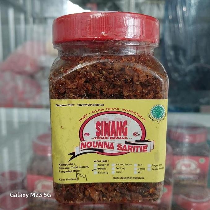 

Siwang Nounna Saritie Oleh Oleh Khas Indramayu - Bawang Goreng Terasi 170 gr