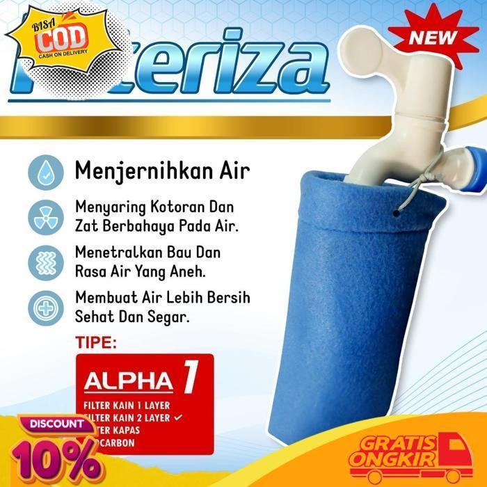 FLASH SALE FILTERIZA SARINGAN AIR KERAN FILTER AIR KAIN PENJERNIH AIR SUMUR PAM PDAM AQUARIUM KOLAM 